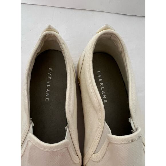 Everlane Women's The Forever Slip-On Canvas Sneaker Comfortable White Size 8.5 - Picture 4 of 10